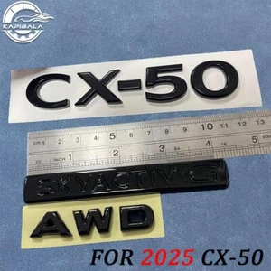 Glossy Black For 2025 CX50 CX-50 AWD SKYACTIV G Rear Emblem Badge Decal Symbol - Bild 1 von 5