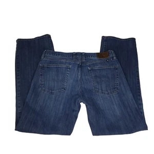 Lucky Brand Men's Size 34x32 Jeans Straight Medium Dark Wash Zipper Fly Denim - Picture 1 of 13