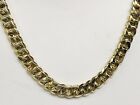 14kt solid gold handmade Curb Link mens Chain/necklace 24 115 Grams 8.5MM
