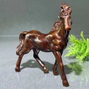 Retro horse statue 12 Zodiac War-Horse Bronze Sculpture Copper metal ornament - Picture 1 of 8