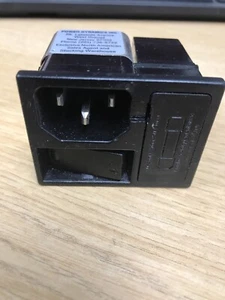 HGN-337-6 power entry module combination IEC Connector, two pole on/off switch - Picture 1 of 5