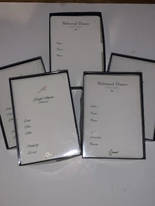 Crane & Co. Rehearsal Dinner Invitations Kid Finish Pearl White- Rose Motif - Picture 1 of 3