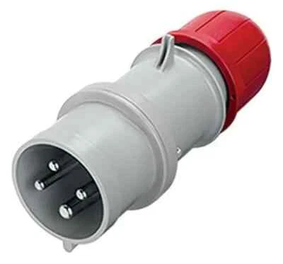 GEWISS GW61008 Straight Industrial Plug, IP44, 3P+E, 16A, 380-415V - Image 1 of 4