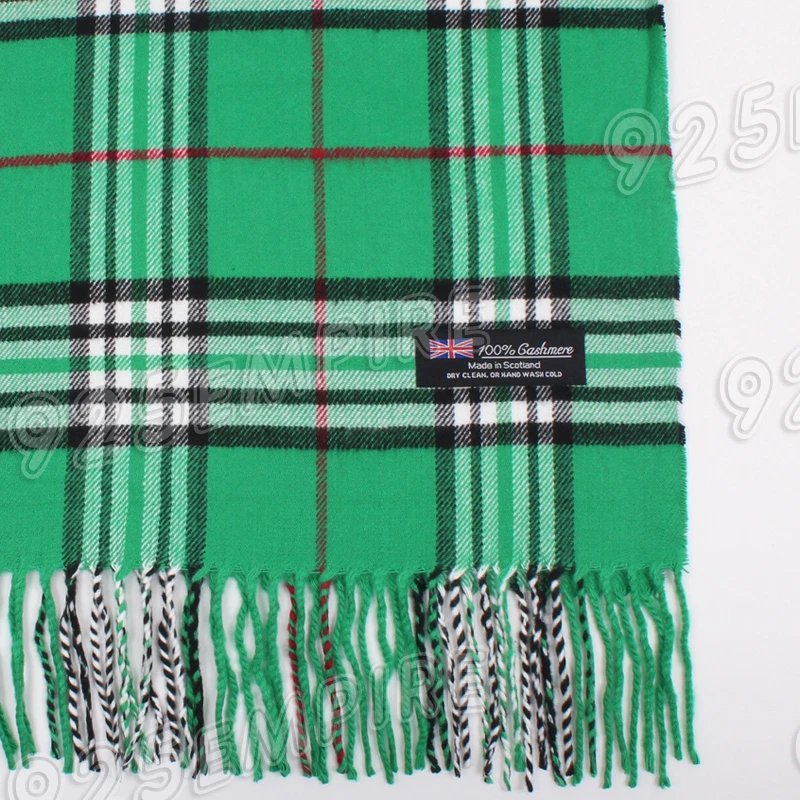 Hombres Mujeres Unisex 100% CACHEMIRA Bufanda Invierno Tartán Cuadros Lana ESCOCIA Foto 1 de 1