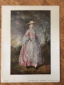 Impresión vintage Gainsborough - Mary, Countess Howe 12,5 x 9,5 - Imagen 1 de 2