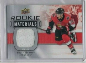 Vitaly Abramov 19-20 Upper Deck Series 2 Rookie Materials Jersey Ottawa Senators - Imagen 1 de 1