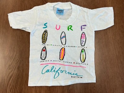 CAMISETA VINTAGE SURF CALIFORNIA XS LUKE A TUKE 1988 DEADSTOCK PONTO ÚNICO NOS - Imagem 1 de 4