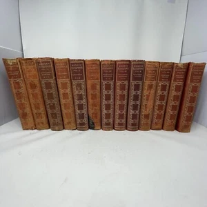 Modern Eloquence 1900 Morocco Red Leather Bound 13 Volume Set - Picture 1 of 21