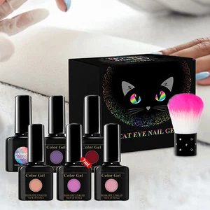 Magnetic Cat Eye Gel Polish Set Nail Polish Set Starry Sparkle Magnetic newcomer - Picture 1 of 7