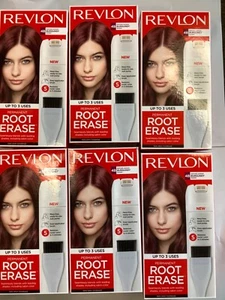 6 Pack Revlon Permanent Root Erase 4B Burgundy Hair Color Touch Up Discontinued - Picture 1 of 4