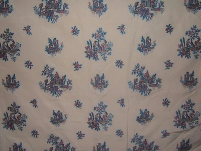 Lee Jofa, Siam Weave, Chinoiserie Daily Life Embroidered Brocade, BTY, Clr Multi - Image 1 of 2