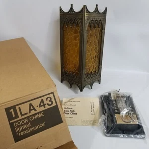 Vintage Nutone LA-43 Renaissance Two Chime Lighted Door Bell Complete in Box - Picture 1 of 6