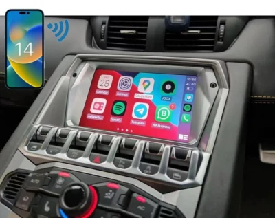 Für Lamborghini Apple Carplay  Wireless Android CarPlay Adapter USB BT DongleBox - Bild 1 von 4