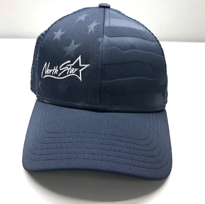 Sombrero de camionero North Star bandera de EE. UU. azul para hombre OSFM Snapback malla OC sombrero Foto 1 de 4