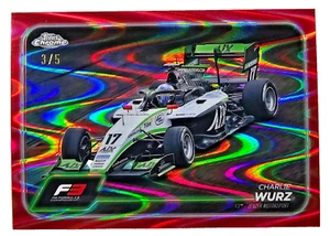 2024 Topps cromo Fórmula 1 F1 Charlie Wurz #130 refractor RayWave rojo 3/5 - Imagen 1 de 2