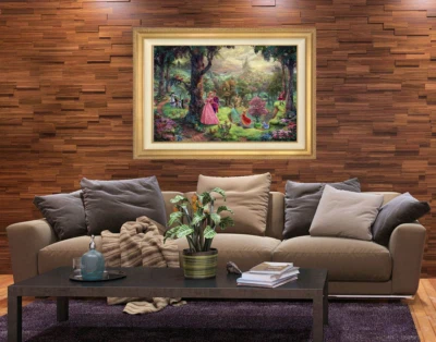 Thomas Kinkade ~ Sleeping Beauty 12X18  S/N~ Oil on Canvas - Image 1 of 4