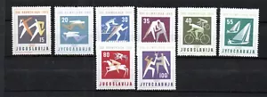 Yugoslavia 1960 conjunto sellos olímpicos/deportivos (Michel 909/16) bonito MNH - Imagen 1 de 2