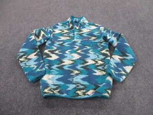 Patagonia Jacket Womens 2XS Blue Snap T Sweater Synchilla Fleece Jumper Adult - Picture 1 of 10