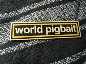 Lee Klein Vallely Mullen Yellow World Industries PIGBAIT Skateboard Sticker - Picture 1 of 1