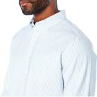 Men's GAP Buttom Up Blue Striped Small Long Sleeve Oxford Shirt 