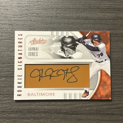 2021 Absolute Rookie Signatures Jahmai Jones Autograph Auto /99 Orioles - Image 1 of 2