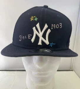 New Era 59Fifty MLB New York Yankees Scribble Navy Fitted Hat 7 3/4 World Series - Bild 1 von 11