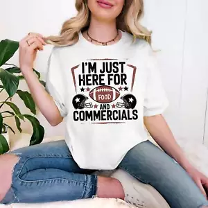 I'm Just Here for the Food and Commercials Fútbol ~ Camisetas, sudaderas - Imagen 1 de 18