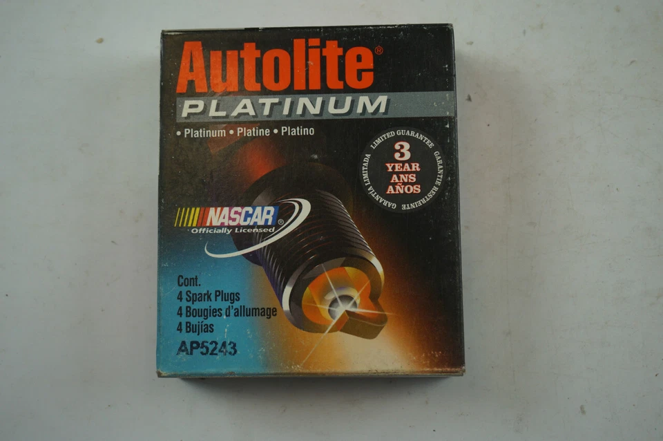 Bujía Auto Lite Platinum AP5243 Paquete de 4 NOS Foto 1 de 4