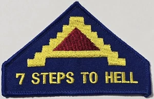 Armee 7. ATC ARMEE TRAININGSKOMMANDO Farbe 4" Patch Kleid Uniform 7 Schritte zur Hölle - Bild 1 von 2