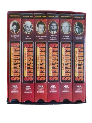 GANGSTERS Then & Now Vol. 1-6  1920's - 1960's-6 Tape VHS Set Rare Collectible - Image 1 of 4