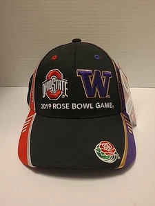 NWT 2019 ROSE BOWL Washington Huskies Ohio Buckeyes Football Hat Cap - Picture 1 of 9