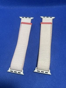2x Genuine Apple Watch Sport Loop (41mm) for Apple Watch Series 9 - Light Pink - Photo 1 sur 3