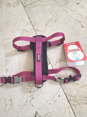 Arnés acolchado Kong Comfort para perros talla pequeña 16-22" rosa granate Foto 1 de 4