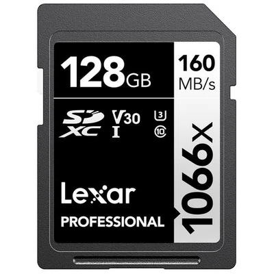 128GB Professional 1066x SD Card, UHS-I, C10, U3, V30, Full HD, 4K, Up To 160... - Image 1 of 4