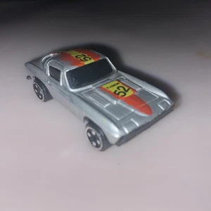 Vintage Silver Summer Corvette Split Window 1:64 Rare Original Old Car Free Ship - Bild 1 von 7