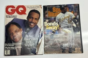 Lot 5 Barry Bonds Magazines Sports Illustrated, GQ, Magazines 1992 Baseball VNTG - Imagen 1 de 6