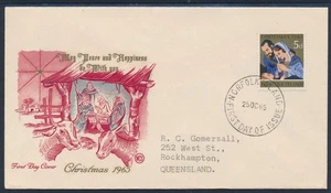 1965 NORFOLK ISLAND CHRISTMAS FDC WCS COVER - Bild 1 von 3