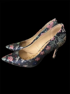 Sam Edelman haselnussbraun geblümt Jacquard hochhackige Schuhe Größe 6,5 M  - Bild 1 von 7