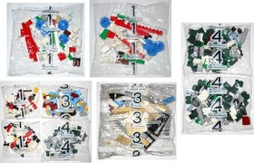 LEGO 10184 Town Plan: 9 NEW SEALED BAGS ONLY (partial set) #1 x4, #3 x2, #4 x3