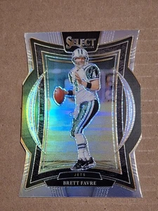 2024 BRETT FAVRE PANINI SELECT SILVER PRIZM DIE CUT NFL CARD #12 NY JETS PACKERS - Picture 1 of 3