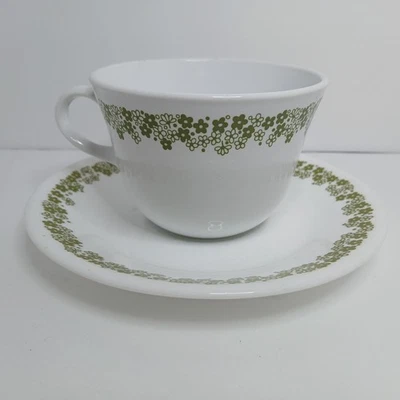 Taza y platillo vintage Corelle Crazy Daisy Spring Blossom  Foto 1 de 4