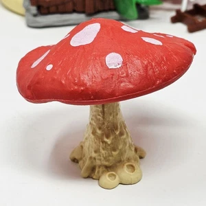 Vintage Schleich Schlümpfe Pilz Hocker Zubehör Schlumpf Peyo PVC Figur Germany - Bild 1 von 8