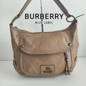 BURBERRY BLUE LABEL Handtasche Beuteltasche Handtasche Leder beige echt - Bild 1 von 24