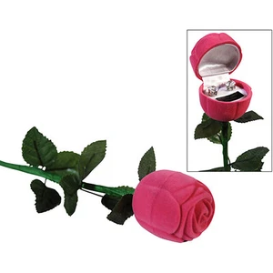 Orecchini Cubic Zirconia con scatola rosa due pietre da 8 mm circa 2 carati ciascuno - Foto 1 di 1