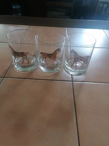 3 Gläser (mit dem Bild von Pferden)  - Bild 1 von 4