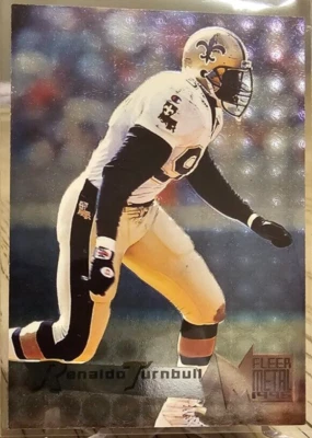 1995 Fleer Metal Renaldo Turnbull #122 Saints - Image 1 of 2