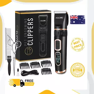 Dog Clippers 3-Speed Low Noise Cordless Pet Grooming Tools for Small & Large Pet - Picture 1 of 7