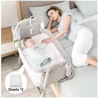 mika micky bedside sleeper easy folding portable