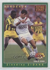 1994-95 Panini France UNFP Official Football Cards Future Stars Zinedine Zidane