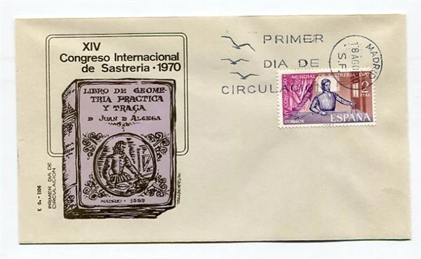 D27912 Spain FDC E.G. 1106 International Sastreria Congress - Image 1 of 1